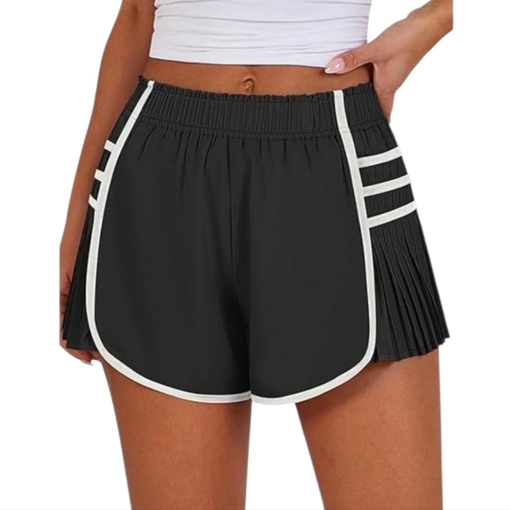 Women's Black & White Athletic Shorts Sz Small